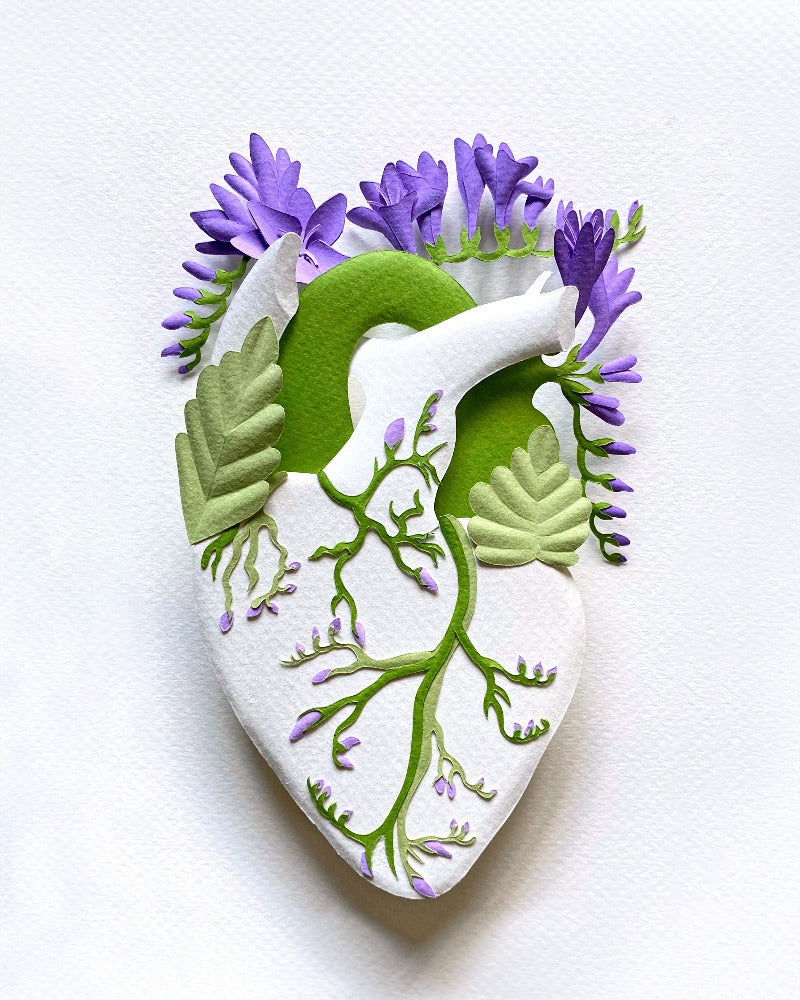 Healing Heart: Freesia 8" x 10" print