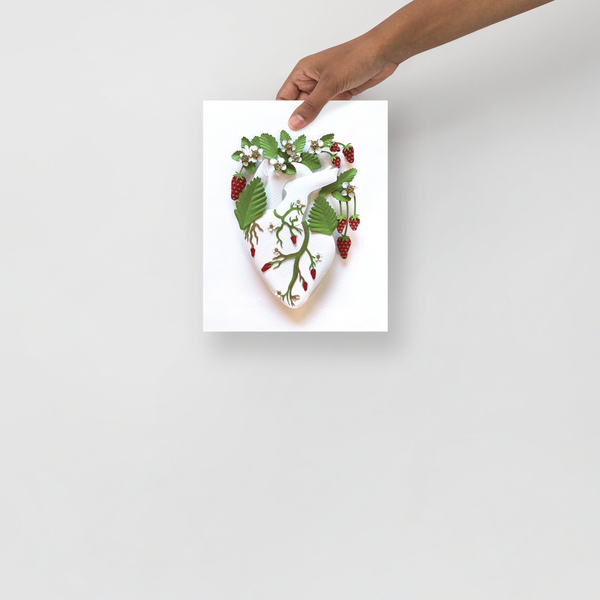 Healing Heart: Strawberries 8" x 10" print