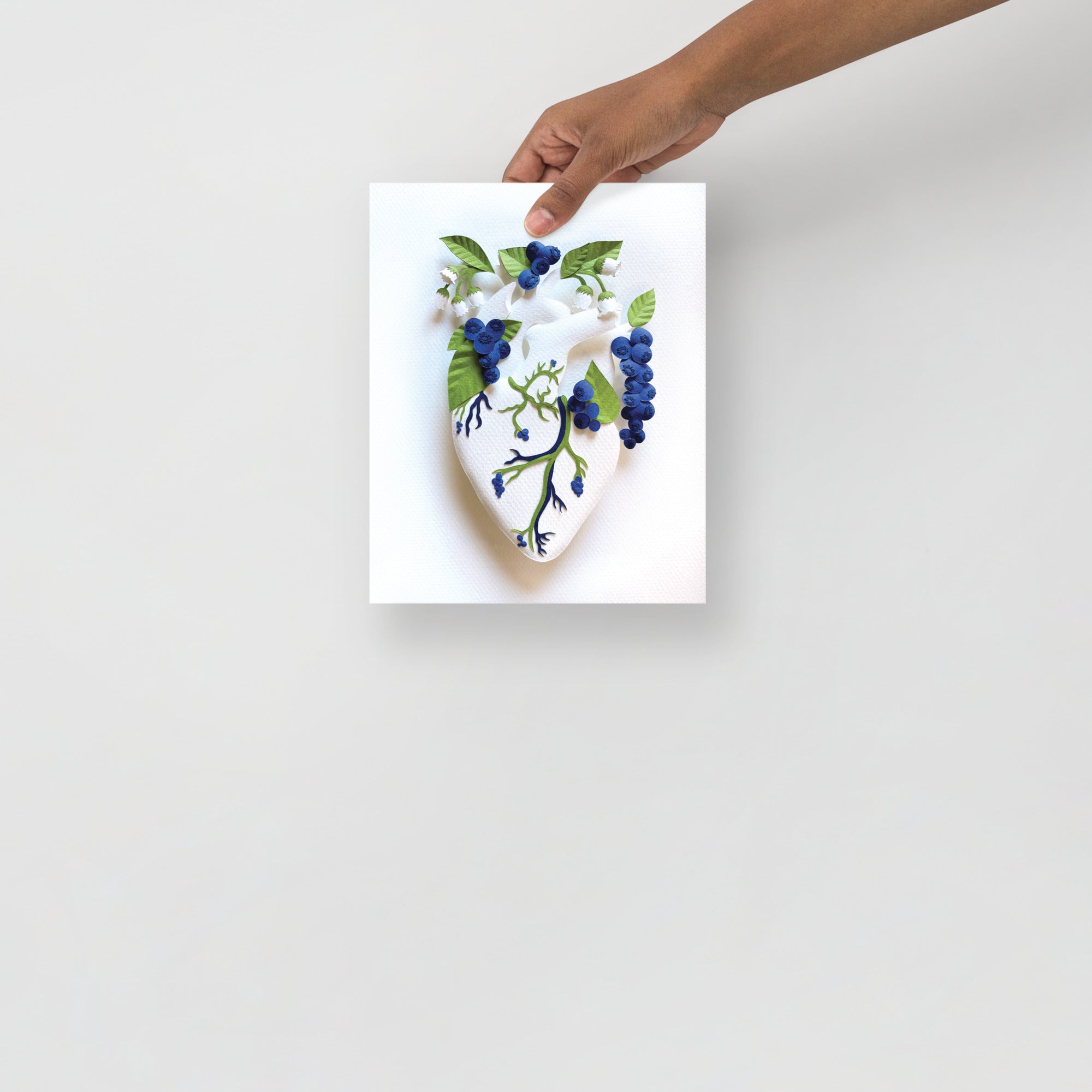 Healing Heart: Blueberries 8" x 10" print