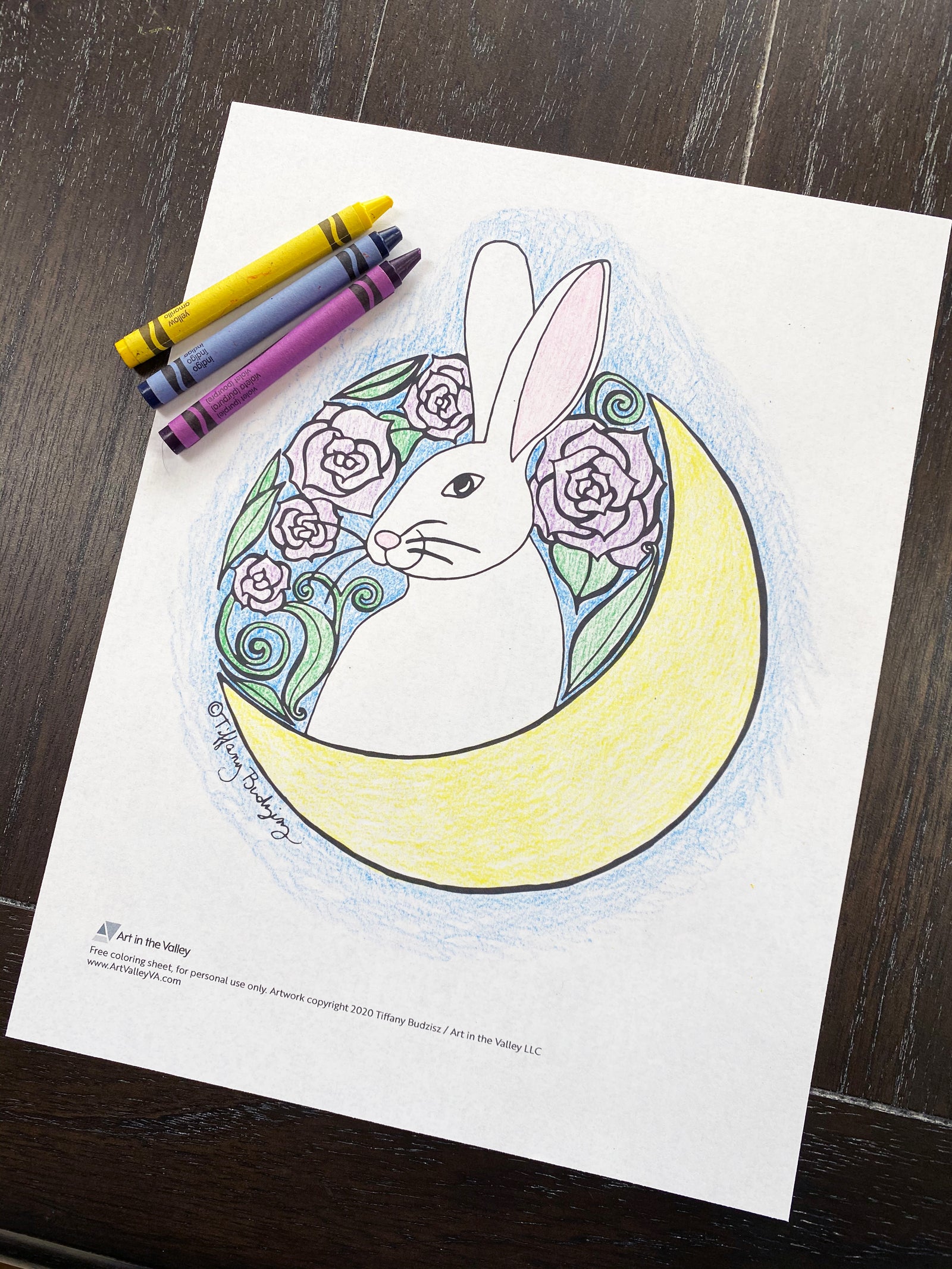 Luna Coloring Page
