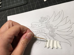Digital Download: Create Your Own Paper Sculpture Dragon