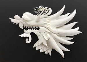 Create Your Own Paper Sculpture: Dragon Pattern
