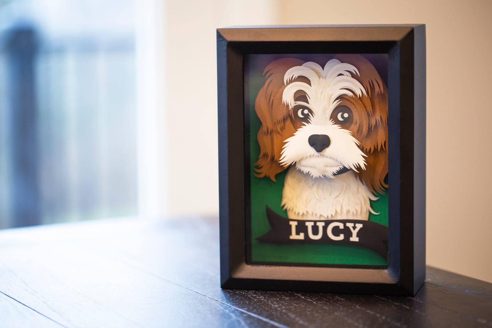 Custom Paper Sculpture Pet Portrait